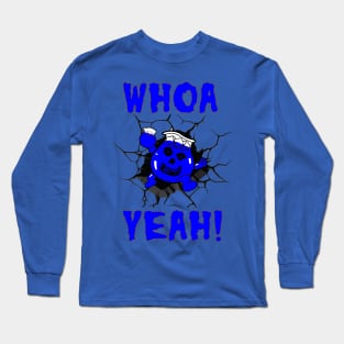 Ghoul Aid - Whoa Yeah! Crimson Ghost Mashup Blue Long Sleeve T-Shirt